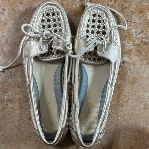 Sperry Women's Metallic Gold Flats